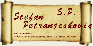 Stefan Petranjesković vizit kartica
